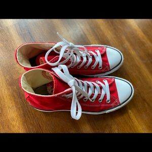 Red High Top Converse